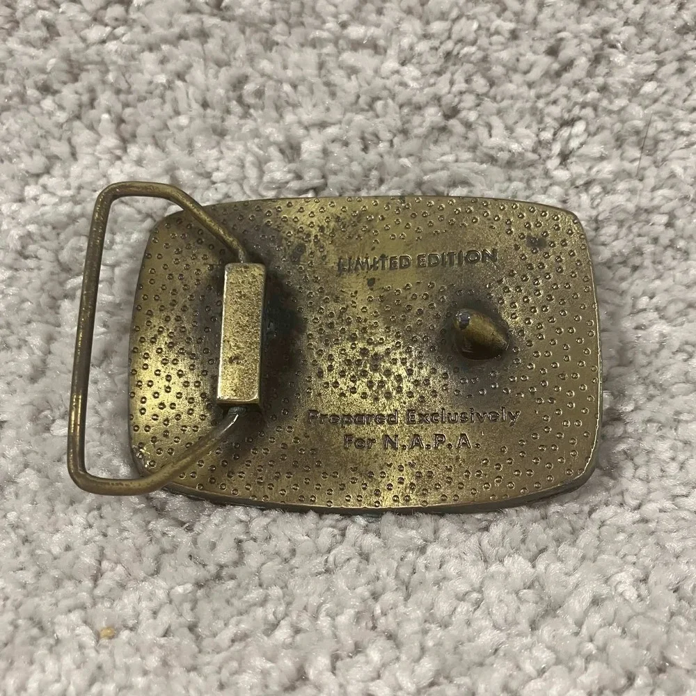 Vintage‎ NAPA Blue Max Belt Buckle Limited Edition Mac's Pour le Merite Brass